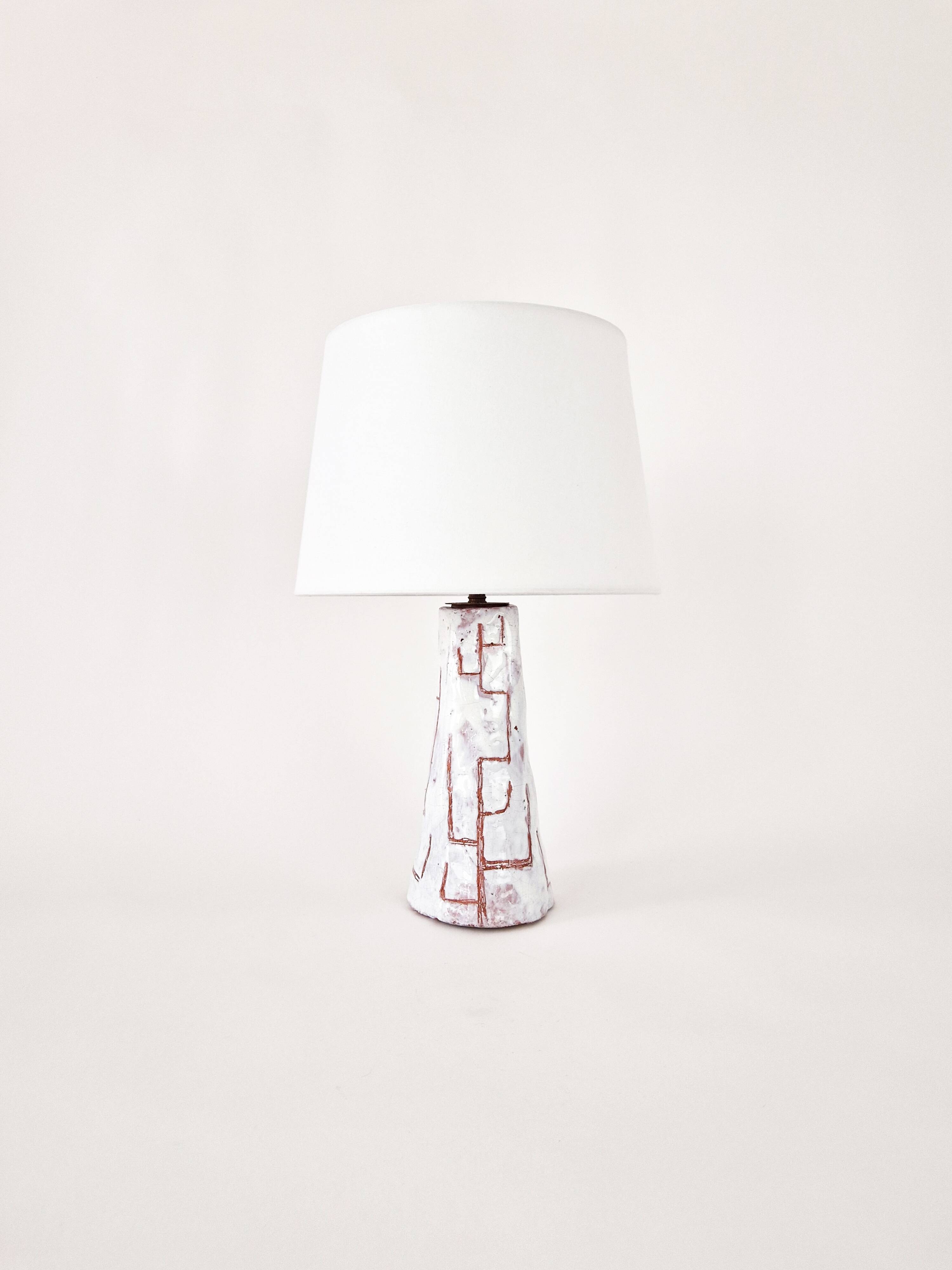 Vintage ceramic lamp foot 1960