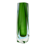 Vintage Sommerso Vase (large model) in Murano glass by Flavio Poli, Italy 1970