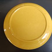 Set of 5 yellow dessert plates