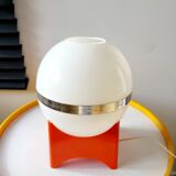 Space age tafellamp met oranje voet vierkant, kunststof, jaren 1960