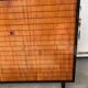 Vintage black lacquered buffet and wood Maurice Flachet
