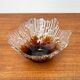 Glass bowl from the modern Revontulet series by Tauno Wirkkala for Humppila, Finland, 1960s.