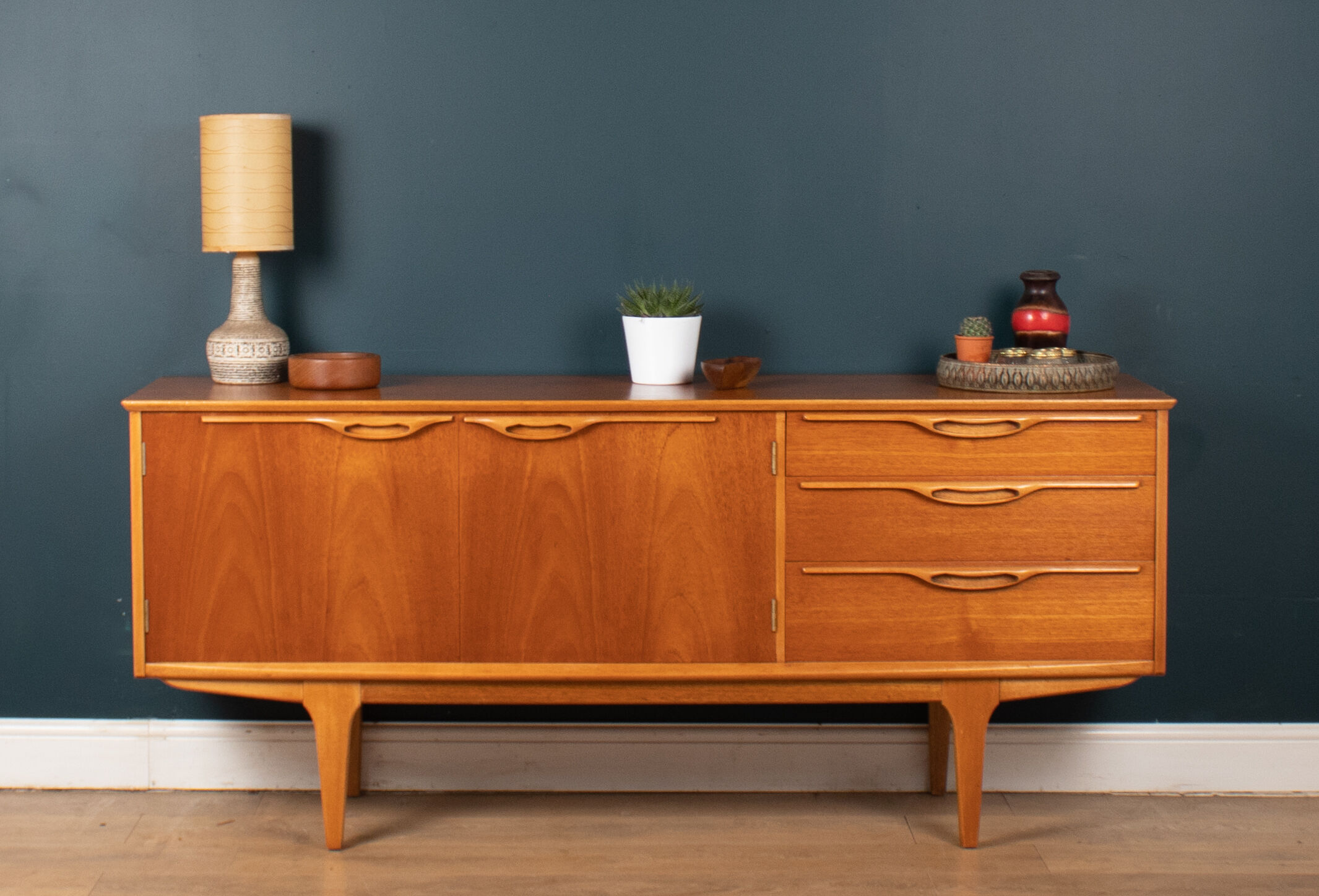 Retro teak 1960s jentique classic short sideboard