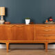 Retro teak 1960s jentique classic short sideboard