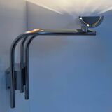 Vintage wall light 20581, chrome metal, by Verre Lumière Studio France 1978