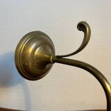 Brass and glass flower wall light
