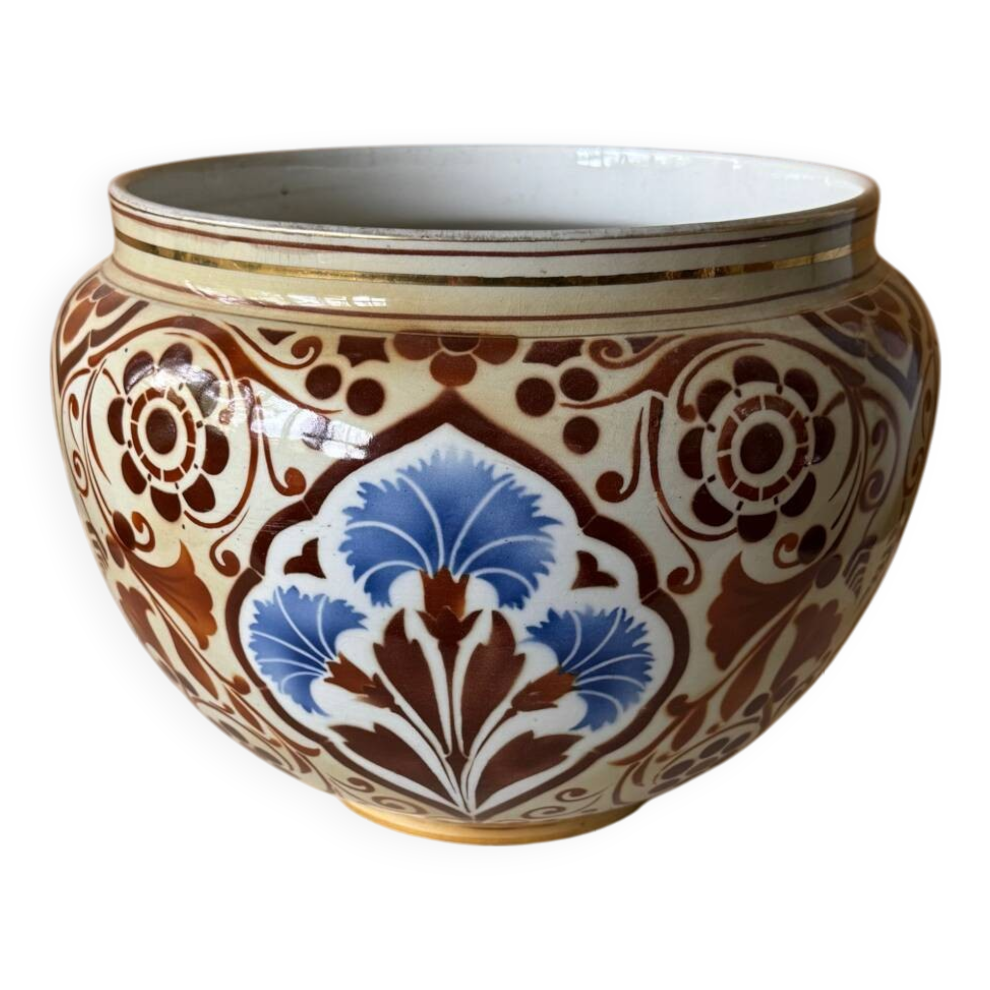 Large art deco flower pot