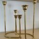 Pair of vintage brass candlesticks