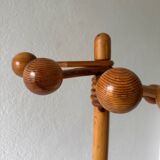 70s pine coat rack