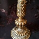 Old candelabra with 5 arms in chiseled bronze