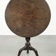 Practical round antique English tilt top table from the 18th century