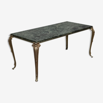 Table basse en marbre vert des années 1950