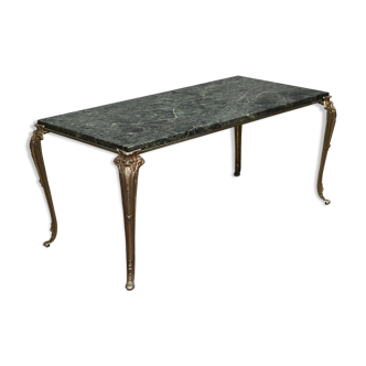Green marble coffee table 1950's