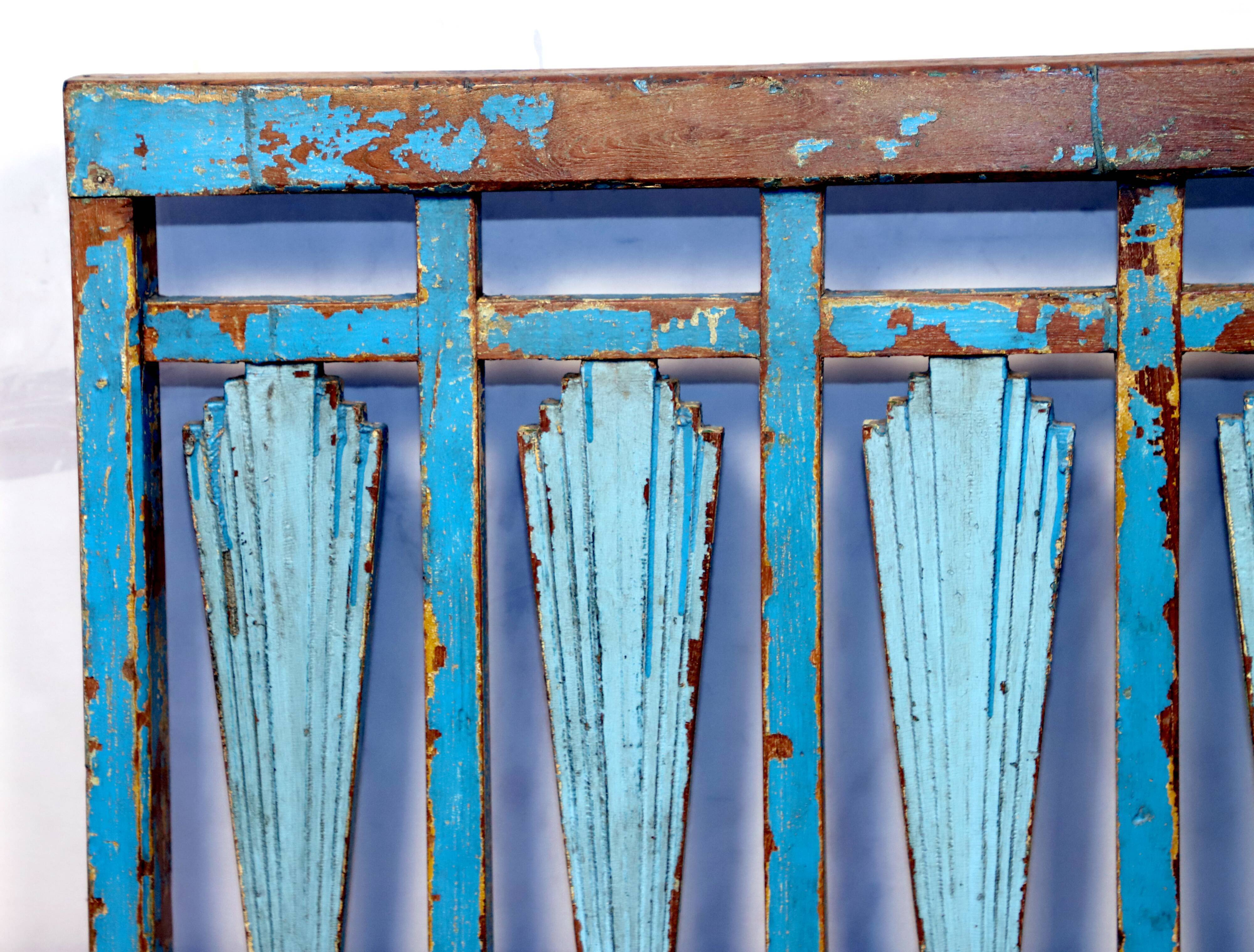 Old decorative panel - Art Deco railing in Burmese teak