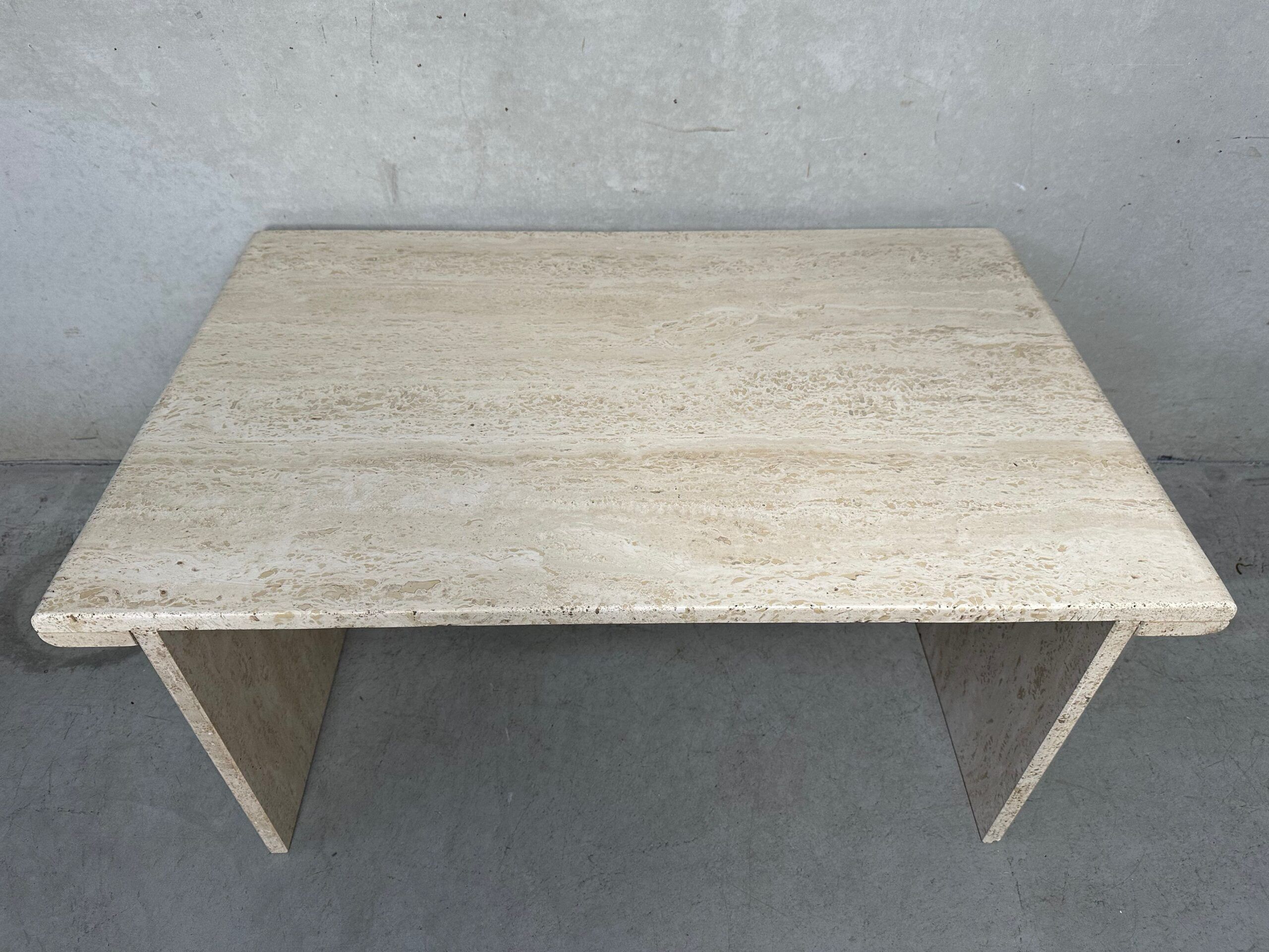 Vintage travertine side table