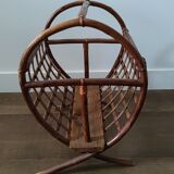 Rattan magazine holders