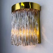 Applique murale Cascade par Venini, verre de Murano, Italie, 1970