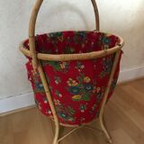 Rattan work basket