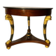 Large pedestal table with Empire-era corbels