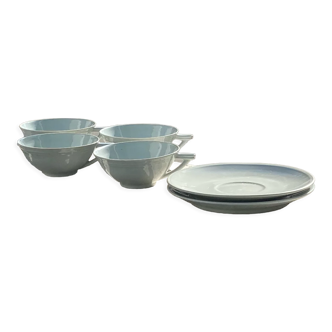 Set of 4 coffee cups & two saucers