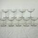 11 vintage engraved crystal champagne coupes