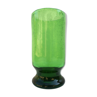 Vintage bubble glass vase