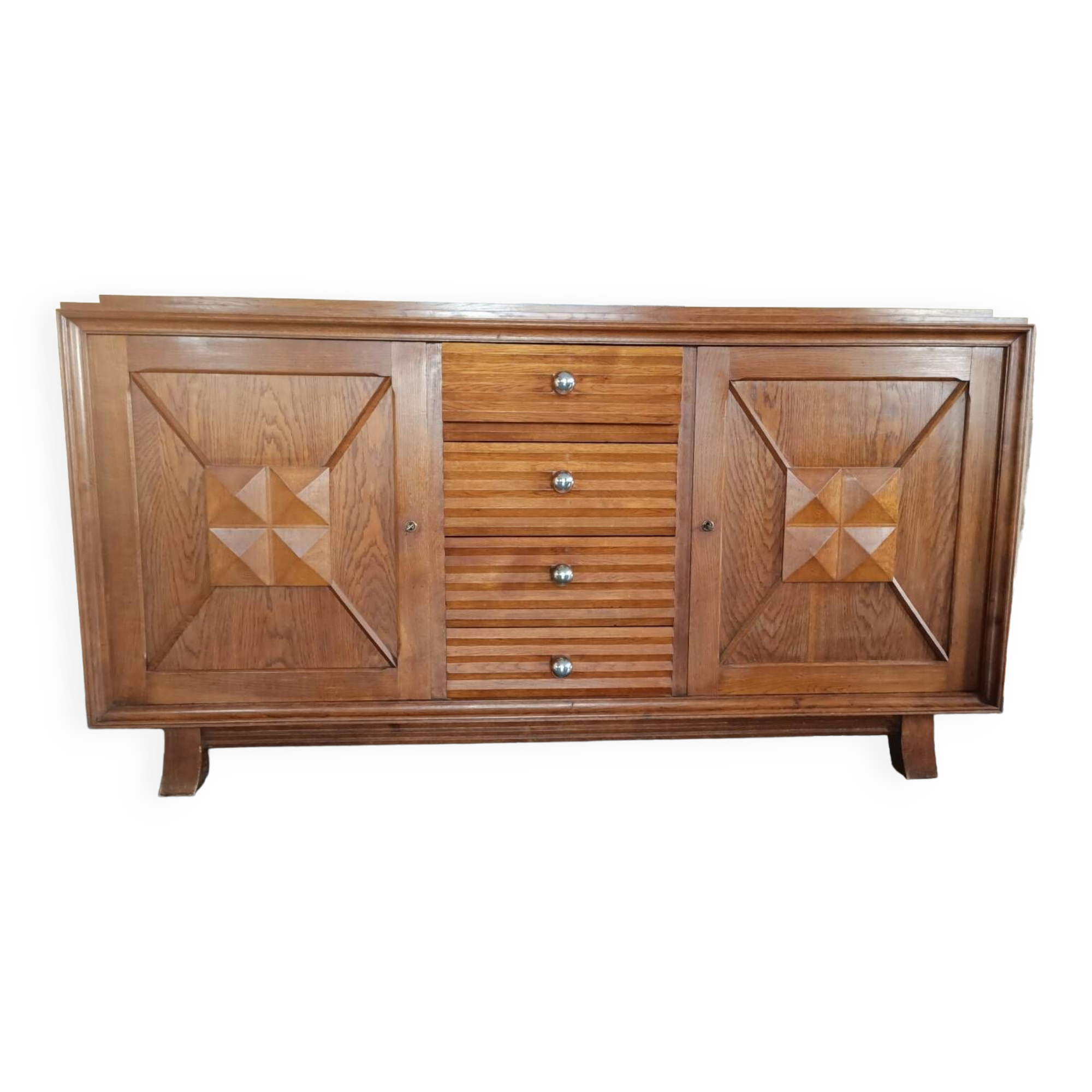 Sideboard 1940 France Brutalist style Charles Dudouyt