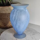 Cracked glass vase