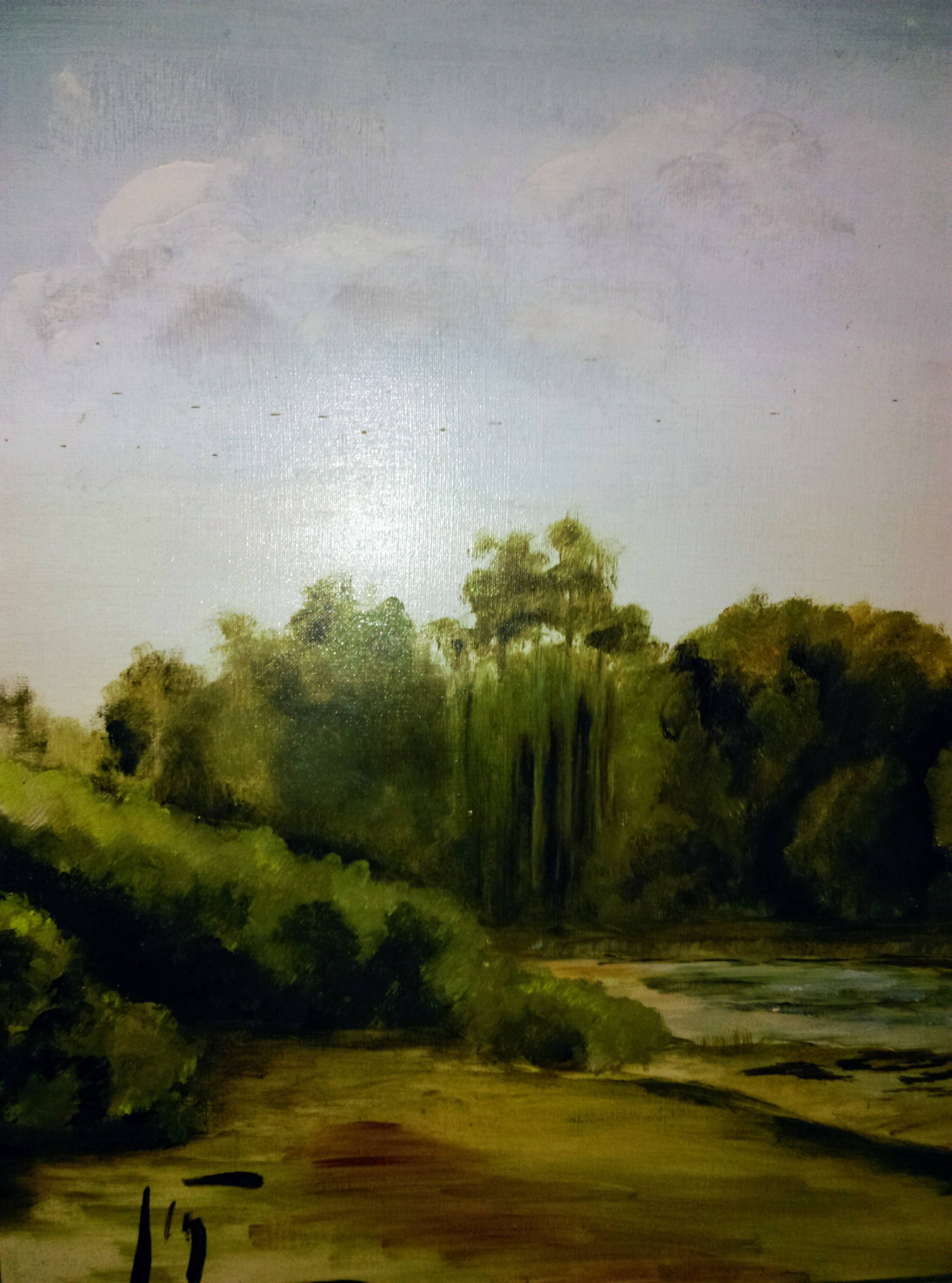 Oil on canvas signed (hardy)