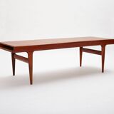 Extendable coffee table designed by Johannes Andersen for Uldum Møbelfabrik, Denmark, 1960s.