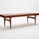 Extendable coffee table designed by Johannes Andersen for Uldum Møbelfabrik, Denmark, 1960s.