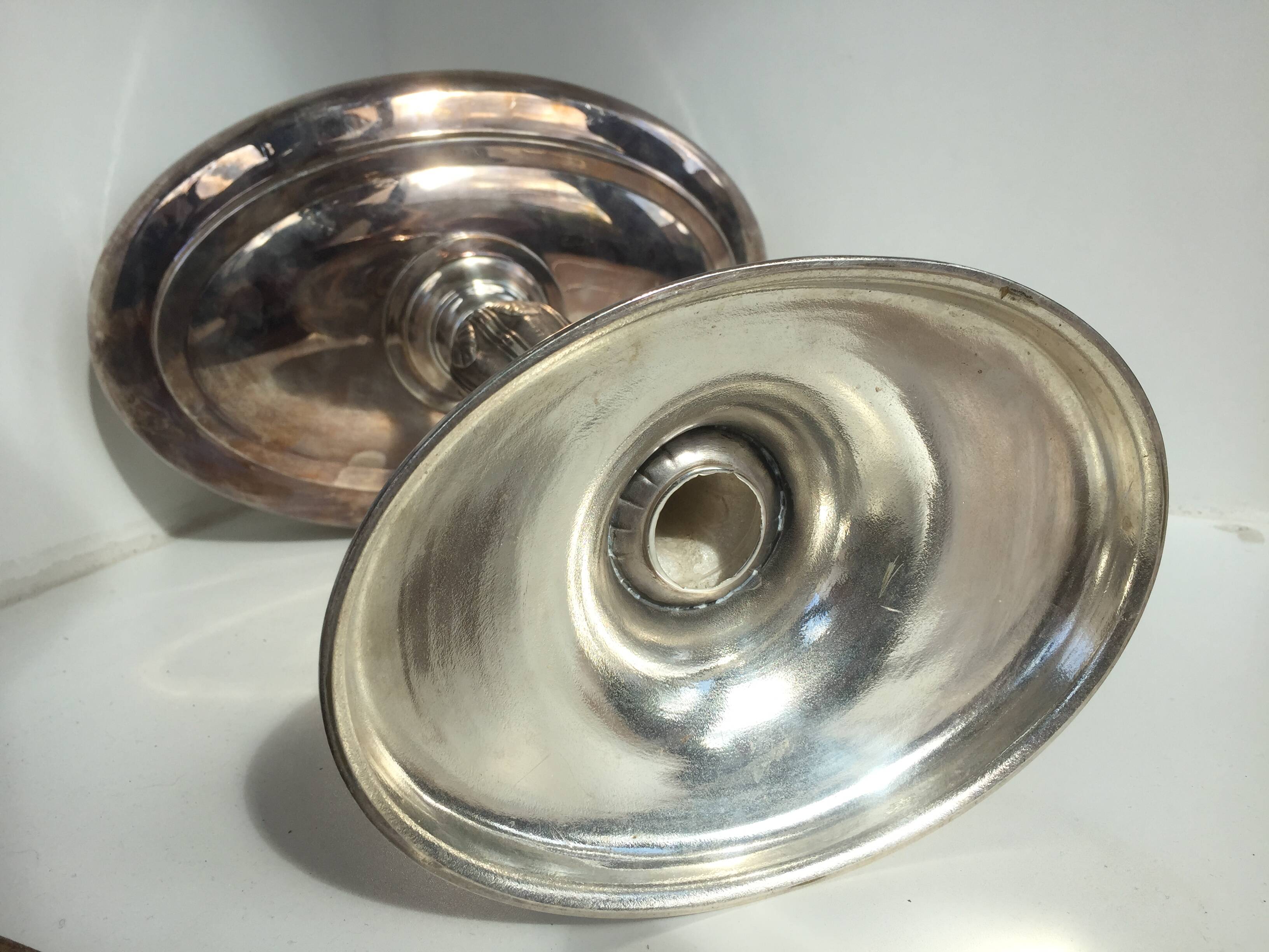 Fruit cup on silver metal stand