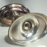 Fruit cup on silver metal stand