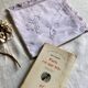 Taie d'oreiller ancienne en coton lilas