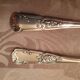 12 teaspoons, floral pattern with lily of the valley, silver metal