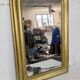 Louis-Philippe gold mirror with beaded moulding 62x92cm