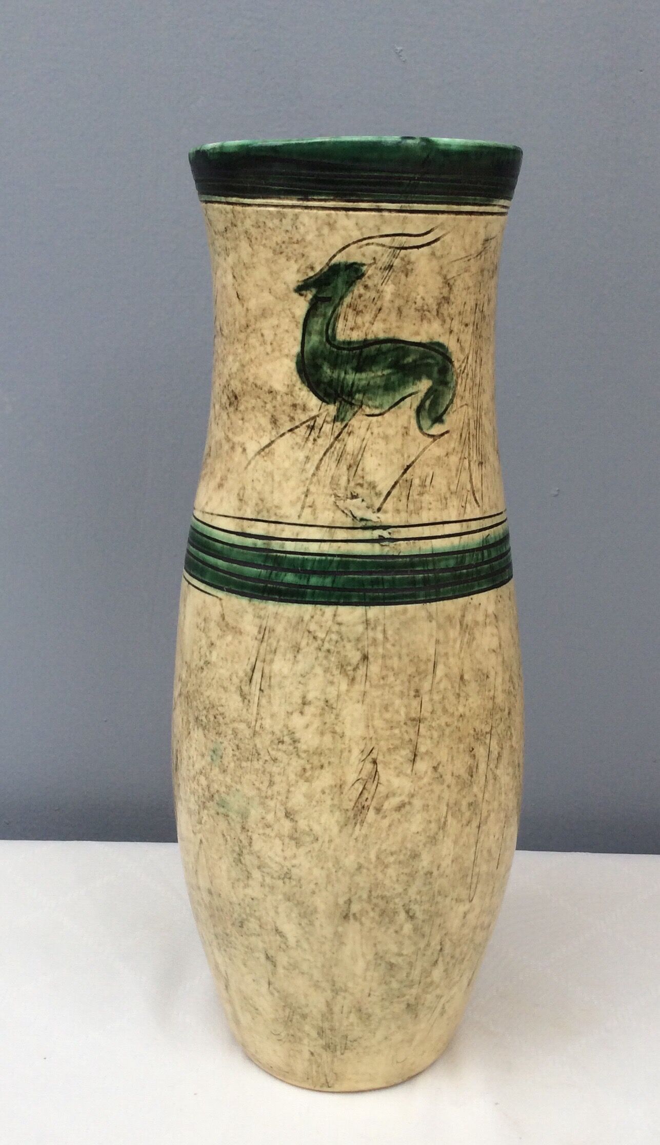 Ceramic vase signed “Joal”, 50s/60s
