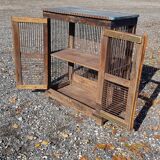 Old teak mesh pantry