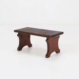 Rustic hand crafted wooden stool, France ca. 1880