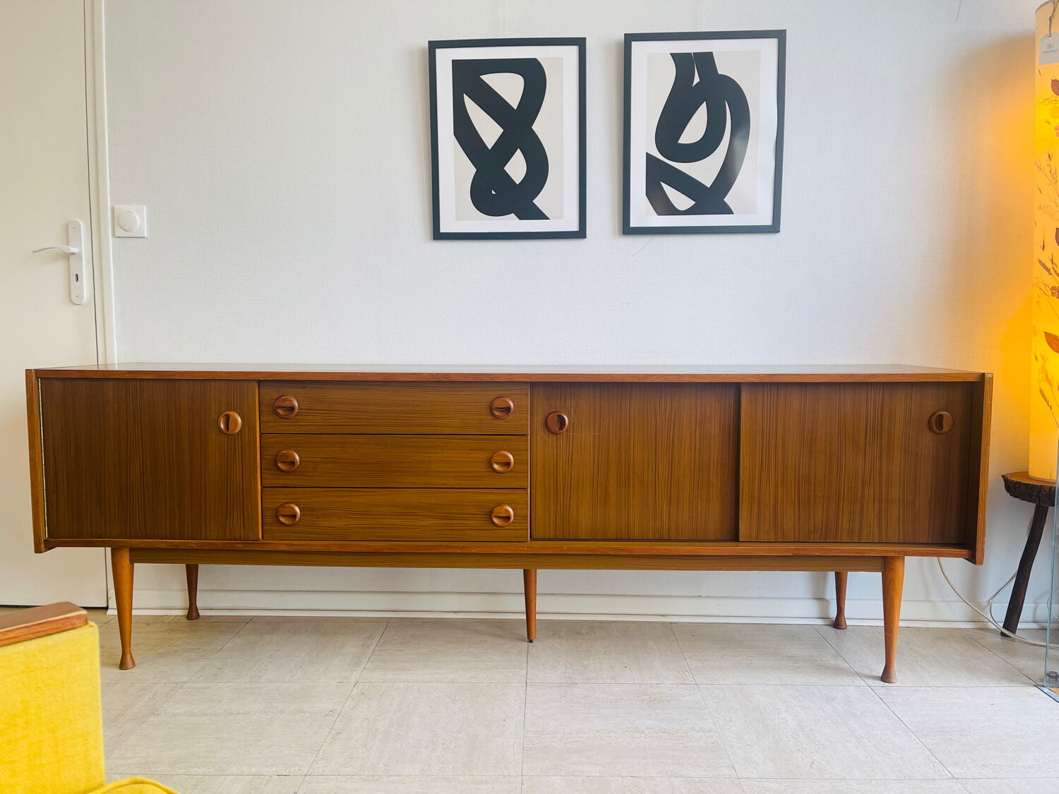 Vintage Scandinavian teak sideboard – circa 1960