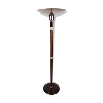 Art-deco mahogany lamppost