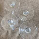 4 Baccarat crystal champagne flutes, Capri model