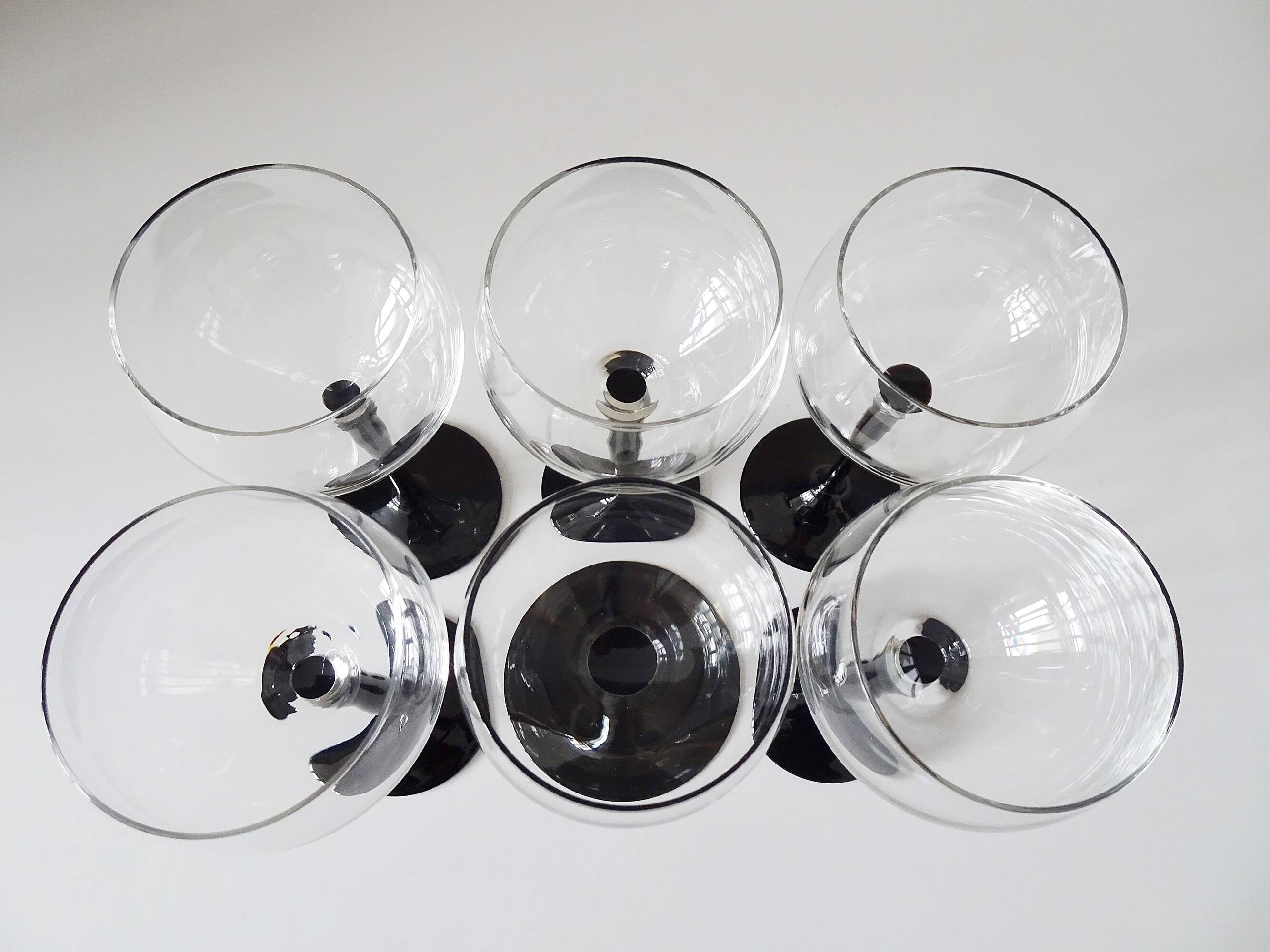 Wine glasses set, 1980s