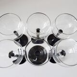 Wine glasses set, 1980s