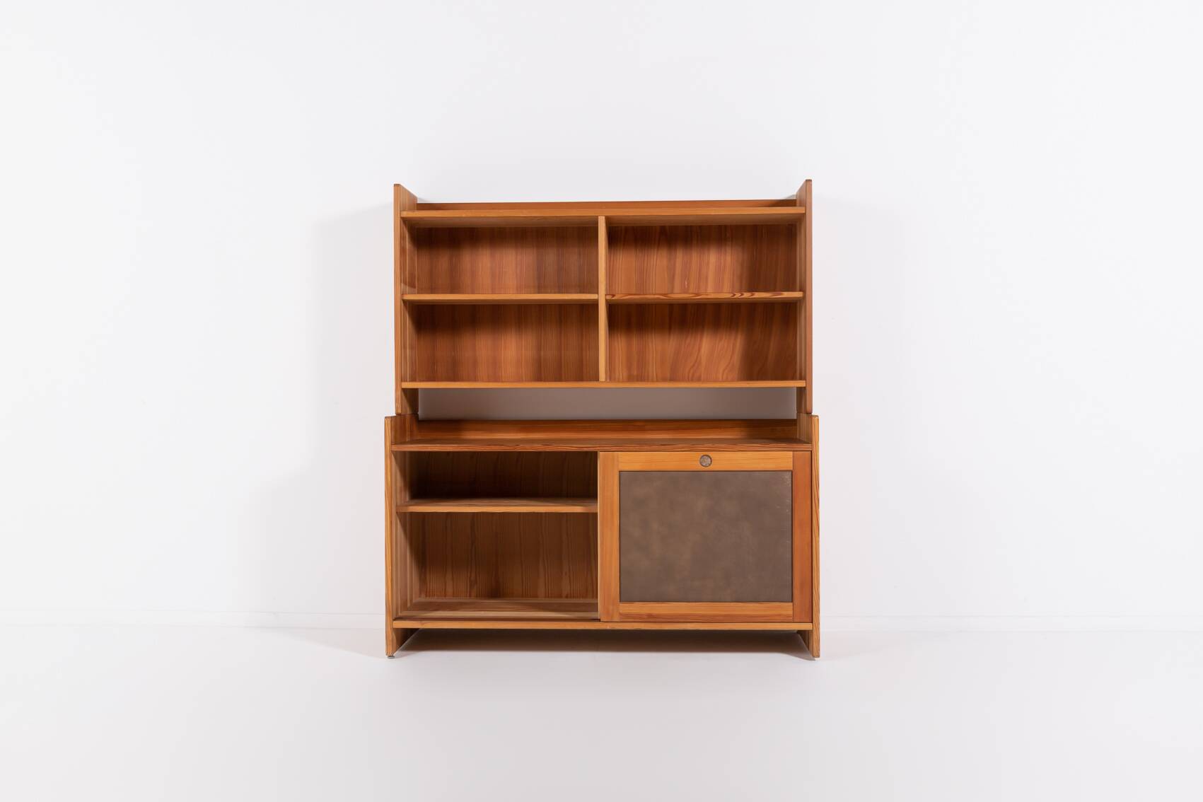 Vintage Danish 2 piece Oregon pine cabinet Collection Fuglsang