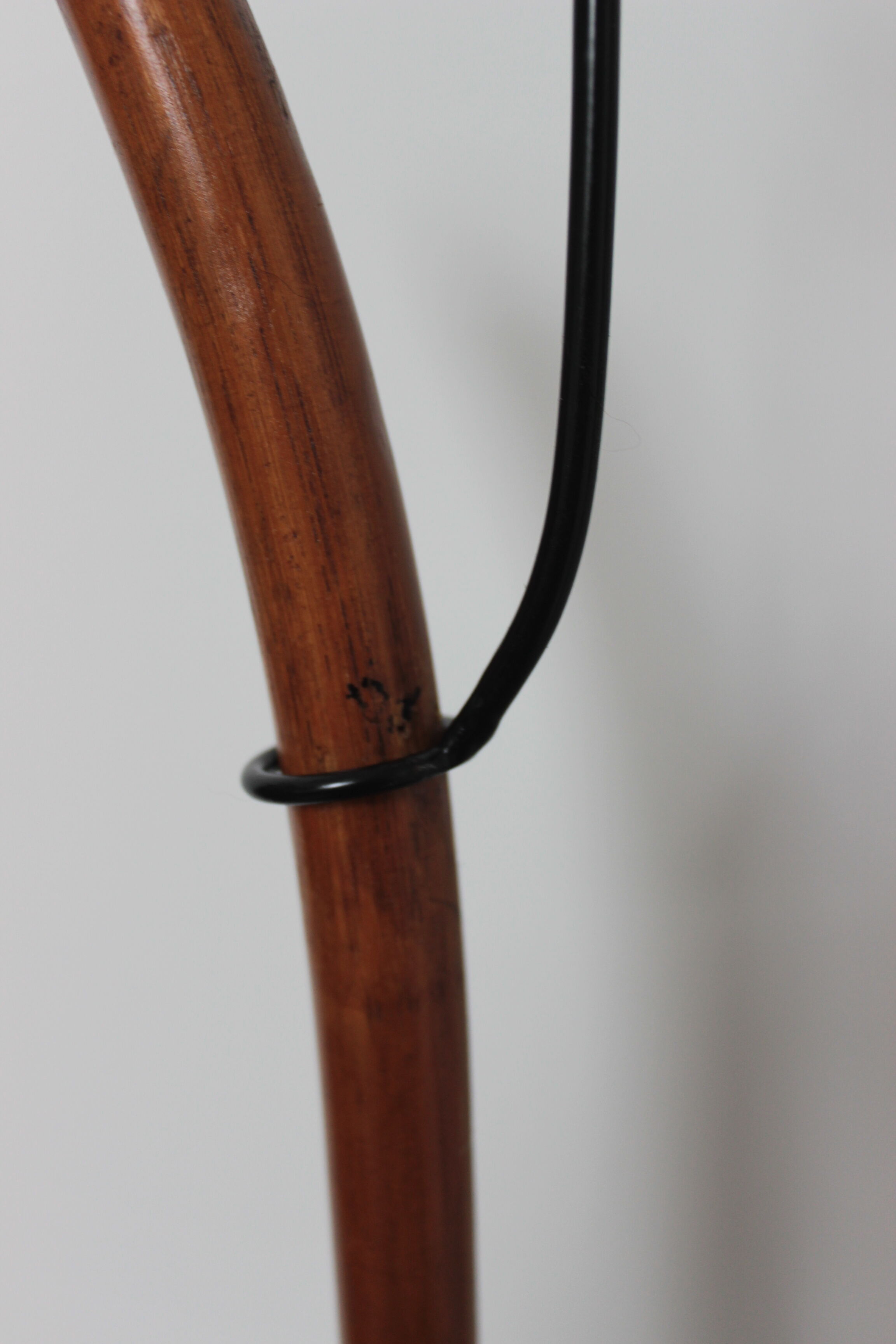 Porte plante design rotin metal années 50