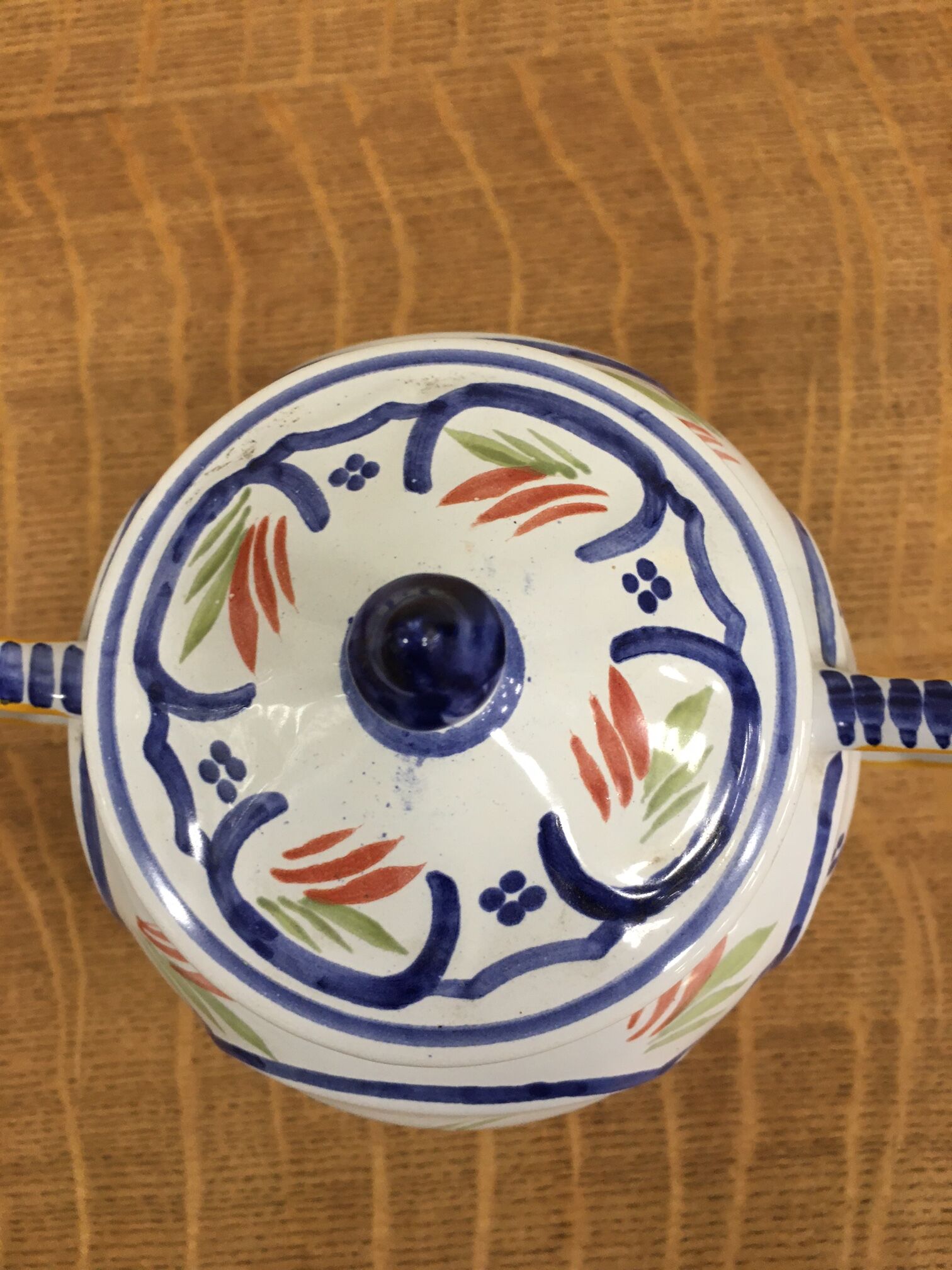 Sugar pot HB Henriot Quimper