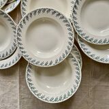 Choisy le Roi ironstone soup plates model 1212