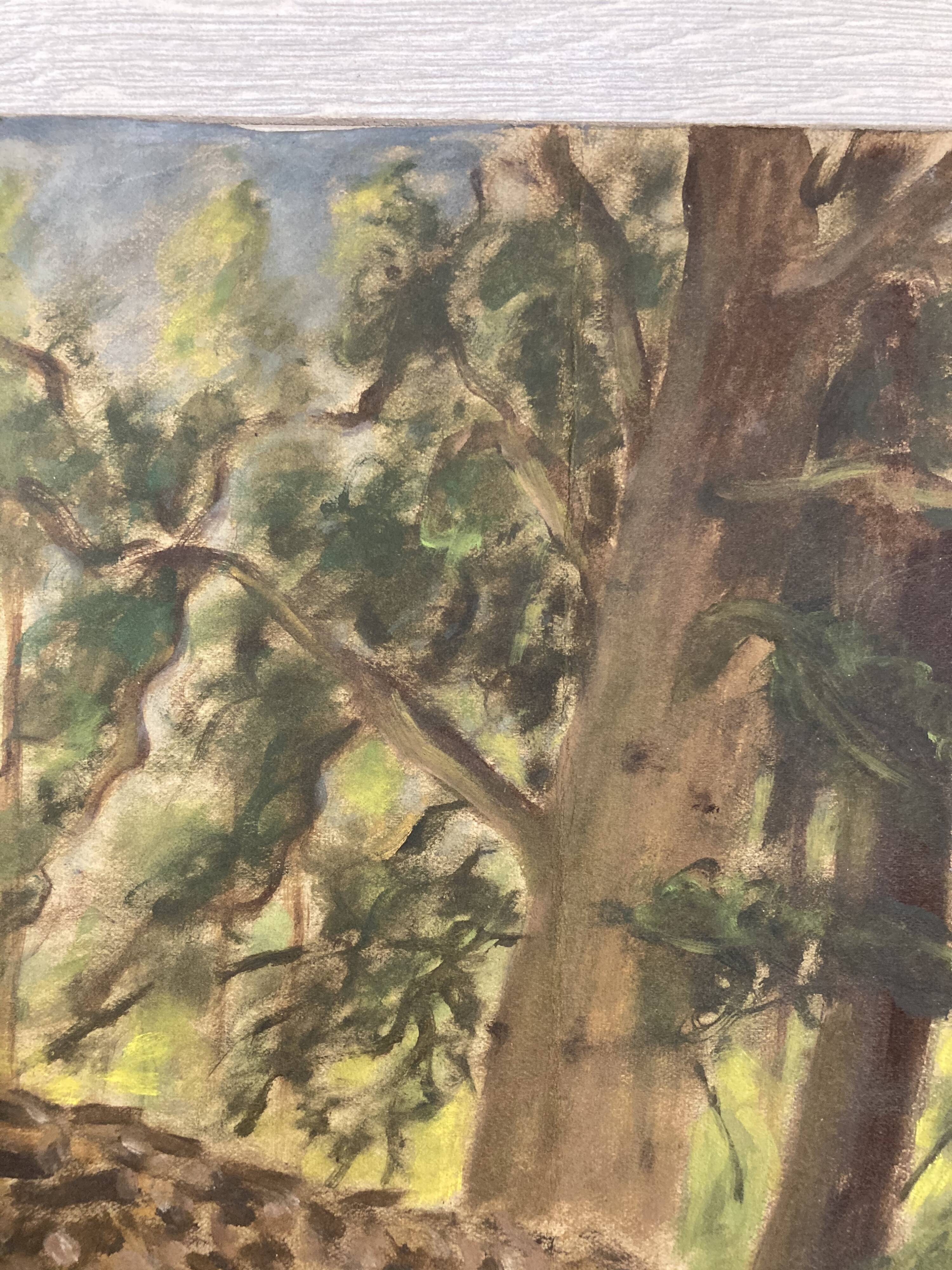 Vintage landscape painting