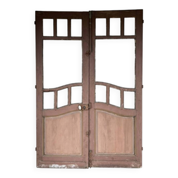 Paire de portes art nouveau anciennes